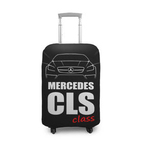 Чехол для чемодана 3D с принтом Mercedes CLS Class в Тюмени, 86% полиэфир, 14% спандекс | двустороннее нанесение принта, прорези для ручек и колес | mercedes benz | mercedes cls 63 amg | авто | автомобиль | машина | мерседес | тачка