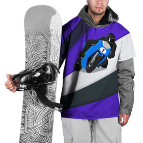 Накидка на куртку 3D с принтом Sportsbike в Тюмени, 100% полиэстер |  | Тематика изображения на принте: байк | байкер. гонщик | гонки | мотоцикл | спорт | спортбайк | трасса