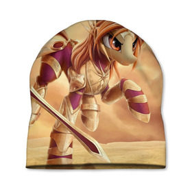 Шапка 3D с принтом Pony Leona в Тюмени, 100% полиэстер | универсальный размер, печать по всей поверхности изделия | league of legends | leona | lol | pony | леона | лига легенд | лол | пони