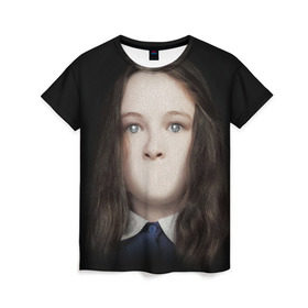 Женская футболка 3D с принтом Silent Hill в Тюмени, 100% полиэфир ( синтетическое хлопкоподобное полотно) | прямой крой, круглый вырез горловины, длина до линии бедер | horror | девочка | мистика | сайлент хилл | триллер | ужасы