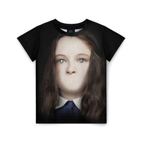 Детская футболка 3D с принтом Silent Hill в Тюмени, 100% гипоаллергенный полиэфир | прямой крой, круглый вырез горловины, длина до линии бедер, чуть спущенное плечо, ткань немного тянется | Тематика изображения на принте: horror | девочка | мистика | сайлент хилл | триллер | ужасы