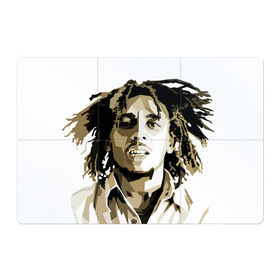 Магнитный плакат 3Х2 с принтом Ямайка, Боб Марли в Тюмени, Полимерный материал с магнитным слоем | 6 деталей размером 9*9 см | Тематика изображения на принте: bob marley | reggae