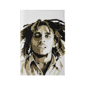 Обложка для паспорта матовая кожа с принтом Ямайка, Боб Марли в Тюмени, натуральная матовая кожа | размер 19,3 х 13,7 см; прозрачные пластиковые крепления | bob marley | reggae