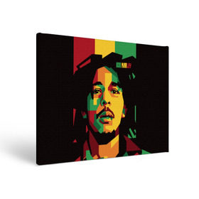 Холст прямоугольный с принтом Ямайка, Боб Марли в Тюмени, 100% ПВХ |  | bob marley | reggae | регги