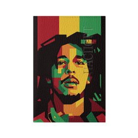 Обложка для паспорта матовая кожа с принтом Ямайка, Боб Марли в Тюмени, натуральная матовая кожа | размер 19,3 х 13,7 см; прозрачные пластиковые крепления | Тематика изображения на принте: bob marley | reggae | регги