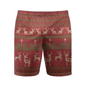 Мужские шорты 3D спортивные с принтом Новогодний олень в Тюмени,  |  | 2017 год | deer | ho | merry christmas | new year | santa | дед мороз | зима | клаус | новый год | ночь | олени | праздник | рождество | санта | снег