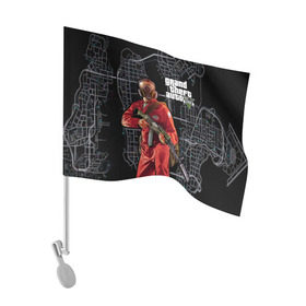 Флаг для автомобиля с принтом GTA в Тюмени, 100% полиэстер | Размер: 30*21 см | acrobats | cabs | computer | game | grand theft auto | gta | игра | компьютерная | лихачи | трюкачи
