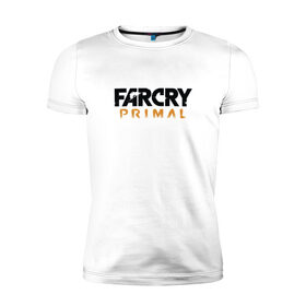 Мужская футболка премиум с принтом Far Cry Primal 1 в Тюмени, 92% хлопок, 8% лайкра | приталенный силуэт, круглый вырез ворота, длина до линии бедра, короткий рукав | 