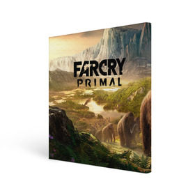 Холст квадратный с принтом Far Cry Primal 8 в Тюмени, 100% ПВХ |  | far cry | far cry primal | компьютерные игры | первобытные | фар край праймал | фаркрай