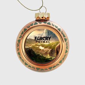 Стеклянный ёлочный шар с принтом Far Cry Primal 8 в Тюмени, Стекло | Диаметр: 80 мм | far cry | far cry primal | компьютерные игры | первобытные | фар край праймал | фаркрай