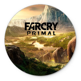 Коврик круглый с принтом Far Cry Primal 8 в Тюмени, резина и полиэстер | круглая форма, изображение наносится на всю лицевую часть | far cry | far cry primal | компьютерные игры | первобытные | фар край праймал | фаркрай