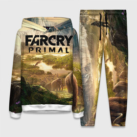 Женский костюм 3D (с толстовкой) с принтом Far Cry Primal 8 в Тюмени,  |  | far cry | far cry primal | компьютерные игры | первобытные | фар край праймал | фаркрай