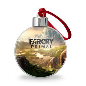 Ёлочный шар с принтом Far Cry Primal 8 в Тюмени, Пластик | Диаметр: 77 мм | far cry | far cry primal | компьютерные игры | первобытные | фар край праймал | фаркрай