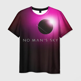 Мужская футболка 3D с принтом No Man`s Sky 1 в Тюмени, 100% полиэфир | прямой крой, круглый вырез горловины, длина до линии бедер | 