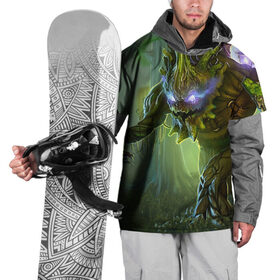 Накидка на куртку 3D с принтом Воин в Тюмени, 100% полиэстер |  | league of legends | lol | maokai | лига легенд | лол | маокай
