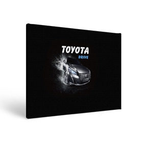 Холст прямоугольный с принтом Toyota Drive в Тюмени, 100% ПВХ |  | crown | toyota | авто | автомобиль | краун | машина | тачка | тойота