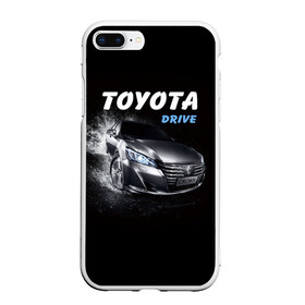 Чехол для iPhone 7Plus/8 Plus матовый с принтом Toyota Drive в Тюмени, Силикон | Область печати: задняя сторона чехла, без боковых панелей | crown | toyota | авто | автомобиль | краун | машина | тачка | тойота