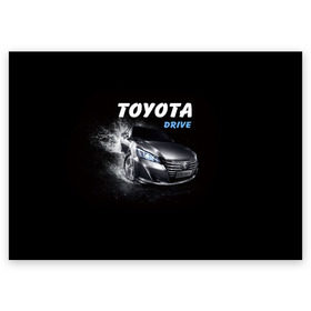 Поздравительная открытка с принтом Toyota Drive в Тюмени, 100% бумага | плотность бумаги 280 г/м2, матовая, на обратной стороне линовка и место для марки
 | Тематика изображения на принте: crown | toyota | авто | автомобиль | краун | машина | тачка | тойота