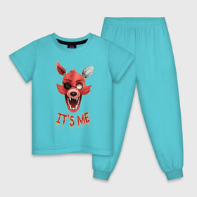 Детская пижама хлопок с принтом Foxy в Тюмени, 100% хлопок |  брюки и футболка прямого кроя, без карманов, на брюках мягкая резинка на поясе и по низу штанин
 | five nights at freddys | foxy