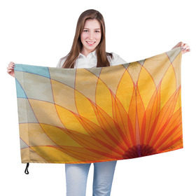 Флаг 3D с принтом Жасмин в Тюмени, 100% полиэстер | плотность ткани — 95 г/м2, размер — 67 х 109 см. Принт наносится с одной стороны | восток | дзен | жасмин | индия | лотос | просветление