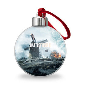 Ёлочный шар с принтом Battlefield 1 в Тюмени, Пластик | Диаметр: 77 мм | Тематика изображения на принте: батла | батлфилд