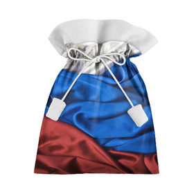 Подарочный 3D мешок с принтом Триколор в Тюмени, 100% полиэстер | Размер: 29*39 см | белый | красный | синий | складки | текстура | ткань