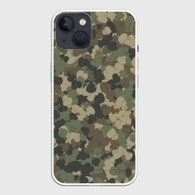 Чехол для iPhone 13 с принтом Камуфляж с резиновыми уточками в Тюмени,  |  | Тематика изображения на принте: 23 февраля | паттерн | утенок | утка | хаки