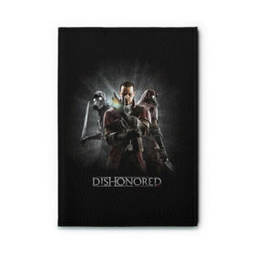 Обложка для автодокументов с принтом Dishonored в Тюмени, натуральная кожа |  размер 19,9*13 см; внутри 4 больших “конверта” для документов и один маленький отдел — туда идеально встанут права | Тематика изображения на принте: dishonored