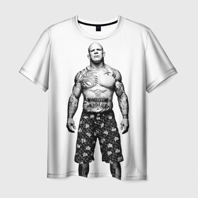 Мужская футболка 3D с принтом Джефф Монсон в Тюмени, 100% полиэфир | прямой крой, круглый вырез горловины, длина до линии бедер | jeffrey william monson | mma | джефф монсон | джиу джитсу