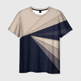 Мужская футболка 3D с принтом Абстракция 11 в Тюмени, 100% полиэфир | прямой крой, круглый вырез горловины, длина до линии бедер | Тематика изображения на принте: геометрия | линии | оптические иллюзии | орнамент | полосы | узор | цвет