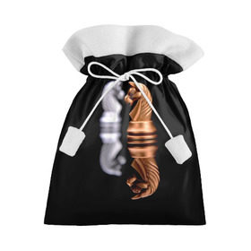 Подарочный 3D мешок с принтом Ход конём в Тюмени, 100% полиэстер | Размер: 29*39 см | 64 | chess | игра | конь | спорт | фигура | шахматы