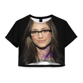 Женская футболка 3D укороченная с принтом Бесстыжие в Тюмени, 100% полиэстер | круглая горловина, длина футболки до линии талии, рукава с отворотами | 