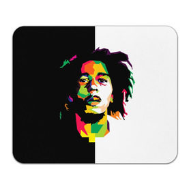 Коврик прямоугольный с принтом Bob Marley в Тюмени, натуральный каучук | размер 230 х 185 мм; запечатка лицевой стороны | Тематика изображения на принте: боб марли | поп арт