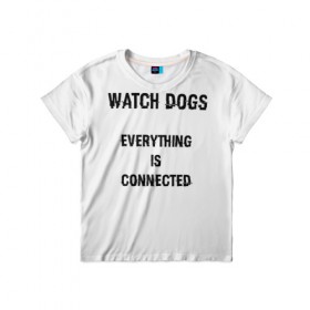 Детская футболка 3D с принтом Watch Dogs в Тюмени, 100% гипоаллергенный полиэфир | прямой крой, круглый вырез горловины, длина до линии бедер, чуть спущенное плечо, ткань немного тянется | 