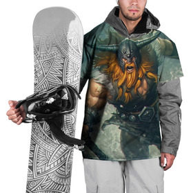 Накидка на куртку 3D с принтом Olaf в Тюмени, 100% полиэстер |  | Тематика изображения на принте: league of legends | lol | olaf | viking | викинг | лига легенд | лол | олаф