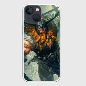 Чехол для iPhone 13 mini с принтом Olaf в Тюмени,  |  | Тематика изображения на принте: league of legends | lol | olaf | viking | викинг | лига легенд | лол | олаф