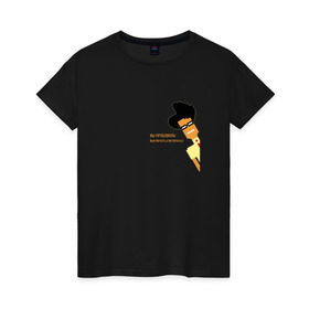 Женская футболка хлопок с принтом IT Crowd - Mos в Тюмени, 100% хлопок | прямой крой, круглый вырез горловины, длина до линии бедер, слегка спущенное плечо | it | it crowd | moss | админы | компьютерщики | сериалы