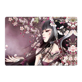 Магнитный плакат 3Х2 с принтом Девушка с оружием в Тюмени, Полимерный материал с магнитным слоем | 6 деталей размером 9*9 см | anime | beautiful | flowers | girl | guns | japanese | katana | piercing | sakura | spring | sword | tattoo | аниме | весна | девушка | катана | красивая | меч | оружие | пирсинг | сакура | тату | цветы | японская