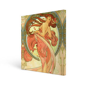 Холст квадратный с принтом Alphonse Maria Mucha в Тюмени, 100% ПВХ |  | alphonse maria mucha | artist | drawing | girl | painting | pattern | patterns | альфонс | графика | девушка | живопись | картина | мария | муха | орнамент | узоры | художник