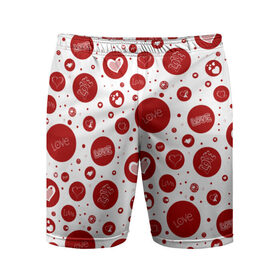 Мужские шорты 3D спортивные с принтом Love в Тюмени,  |  | 14 февраля | love | valentines day | влюбленные | любовь | сердце