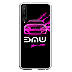 Чехол для Honor P30 с принтом BMW glamour в Тюмени, Силикон | Область печати: задняя сторона чехла, без боковых панелей | bmw | m5 | pink | авто | автомобиль | бмв | гламур | машина | розовый | стиль | тачка | элита