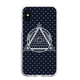 Чехол для iPhone XS Max матовый с принтом Illuminati в Тюмени, Силикон | Область печати: задняя сторона чехла, без боковых панелей | illuminati | pyramid | загадка | иллюминаты | око | пирамида | просвещение | просвещенные | тайна