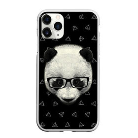 Чехол для iPhone 11 Pro Max матовый с принтом Умная панда в Тюмени, Силикон |  | animal | bear | beast | hipster | panda | smart | животное | зверь | медведь | очки | панда | свэг | умный | хипстер