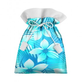 Подарочный 3D мешок с принтом Tropical Flower в Тюмени, 100% полиэстер | Размер: 29*39 см | Тематика изображения на принте: flower | паттерн | цветы | яркий