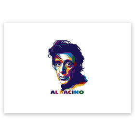 Поздравительная открытка с принтом Al Pacino в Тюмени, 100% бумага | плотность бумаги 280 г/м2, матовая, на обратной стороне линовка и место для марки
 | Тематика изображения на принте: актёр | аль пачино | артист | звезда | кино | киноактёр | кинозвезда | кинофильм | роль