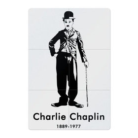 Магнитный плакат 2Х3 с принтом Чарли Чаплин в Тюмени, Полимерный материал с магнитным слоем | 6 деталей размером 9*9 см | Тематика изображения на принте: 