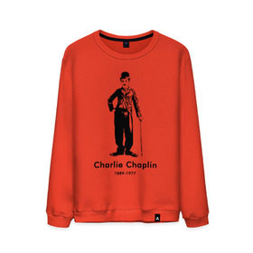 Мужской свитшот хлопок с принтом Чарли Чаплин в Тюмени, 100% хлопок |  | 