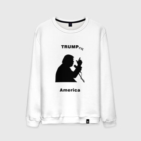 Мужской свитшот хлопок с принтом Дональд Трамп в Тюмени, 100% хлопок |  | 