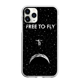 Чехол для iPhone 11 Pro матовый с принтом Free to Fly в Тюмени, Силикон |  | Тематика изображения на принте: astronaut | cosmic | cosmonaut | cosmos | fly | galaxy | planet | space | star | universe | астронавт | вселенная | галактика | звезды | космонавт | космос | планета | полет