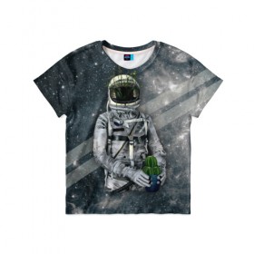 Детская футболка 3D с принтом Посланник природы в Тюмени, 100% гипоаллергенный полиэфир | прямой крой, круглый вырез горловины, длина до линии бедер, чуть спущенное плечо, ткань немного тянется | astronaut | cosmonaut | cosmos | galaxy | meteor | moon | planet | space | star | universe | астронавт | бесконечность | вселенная | галактика | звезды | космонавт | космос | луна
